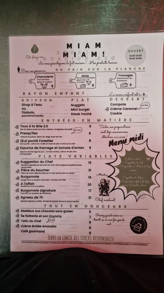 Café Bergamote - Menu Image 2